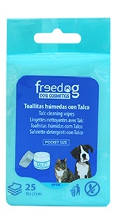 Picture of FREEDOG Baby Powder pocket wipes 25pack
